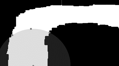 A sample map for A-Star navigation.