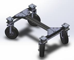CAD model of the final chassis.