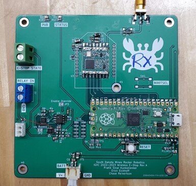 The E-Stop control board.