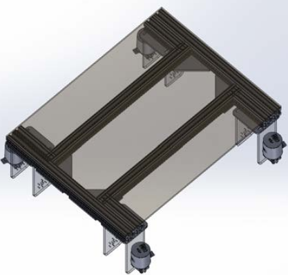 CAD model for the chassis.