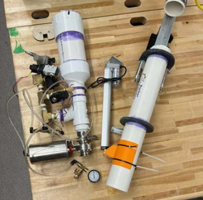 The cannon and pressure system.