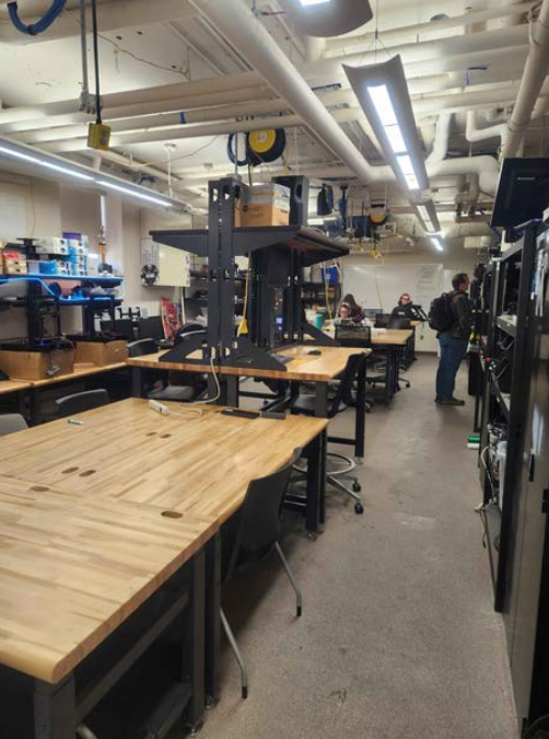 The lab, after the reorganisation.