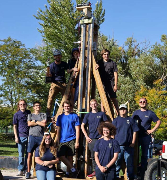 The team with the trebuchet.