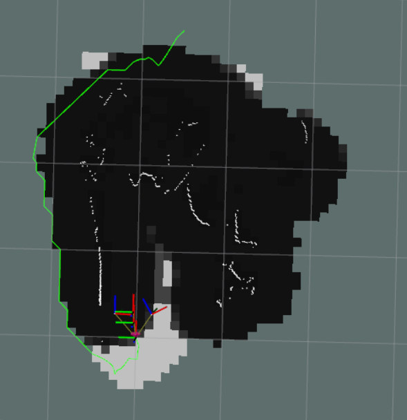 Sample cost map with navigation.