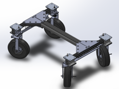 CAD model of the final chassis.